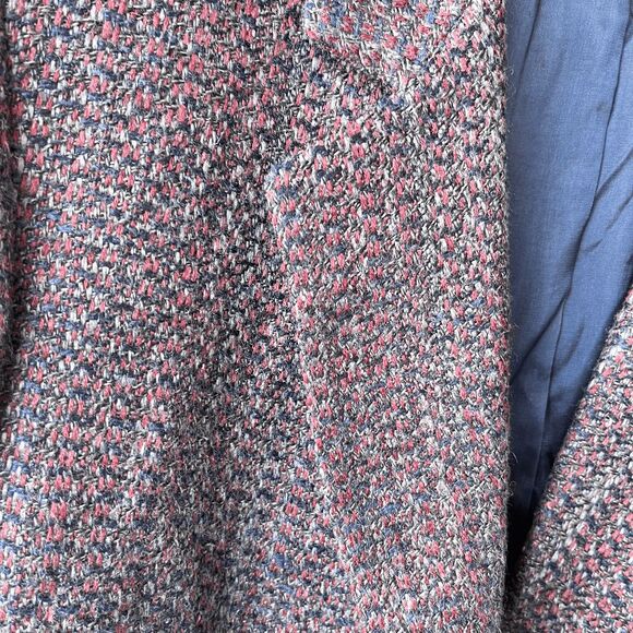 Vintage Bretton Place Petite Tweed Blazer 14 USA Made Wool Blend - Picture 8 of 8
